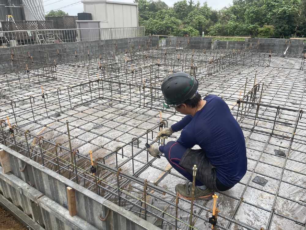 「基礎工事3 配筋」