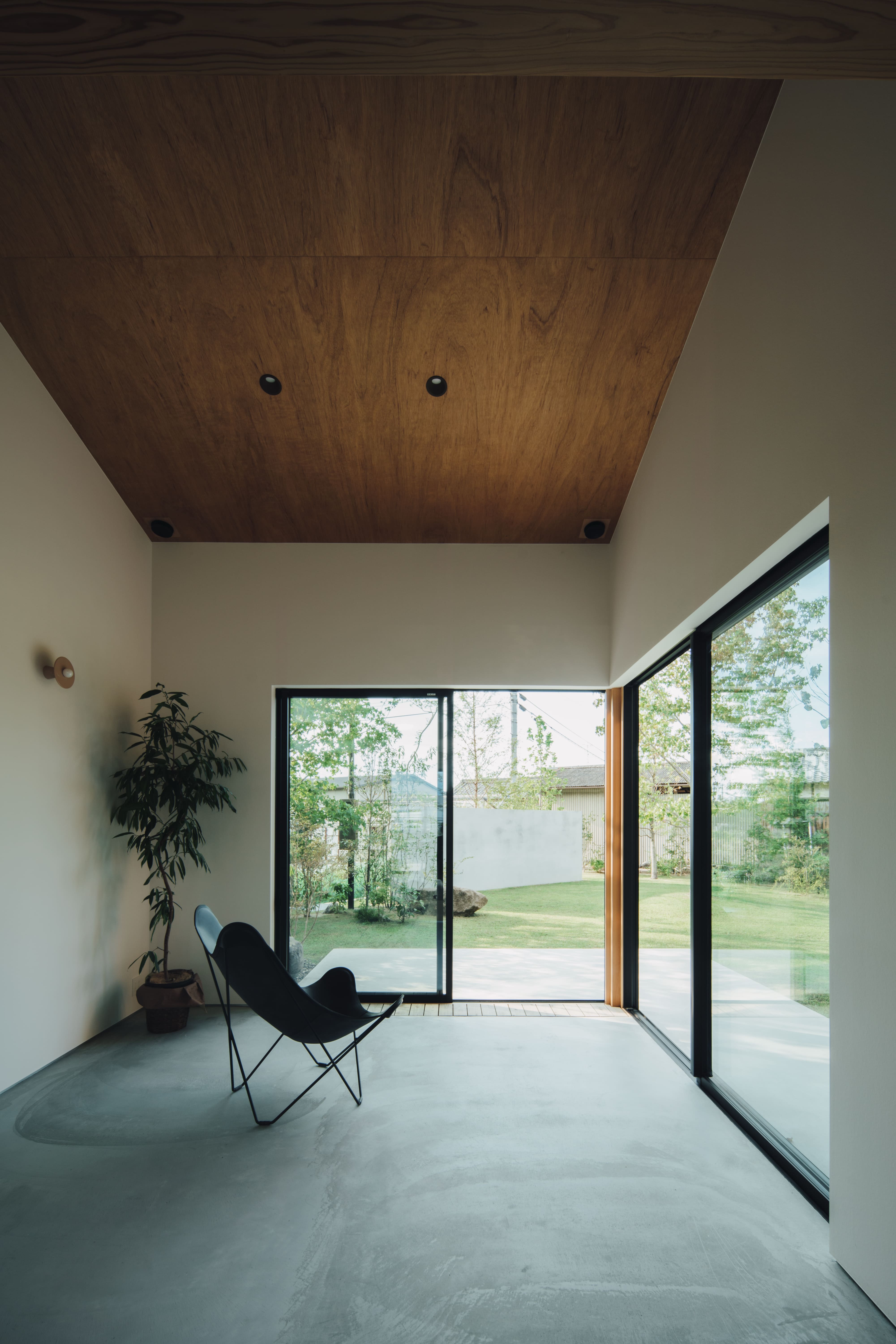 土間リビングでのくつろぎ